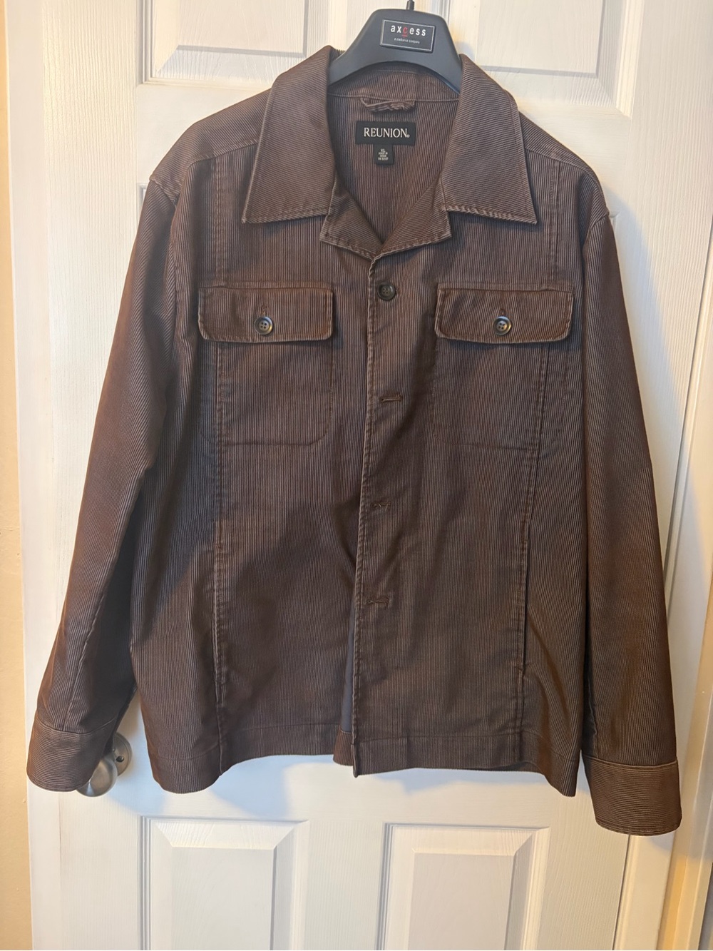 Reunion Men's Brown Button-Front Jacket